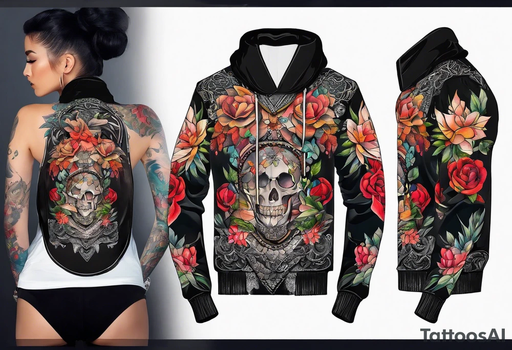 Shawl tattoo tattoo idea