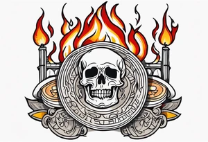 fire money tattoo idea