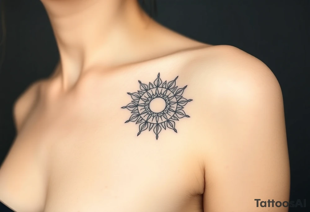 Solar tattoo tattoo idea