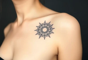 Solar tattoo tattoo idea