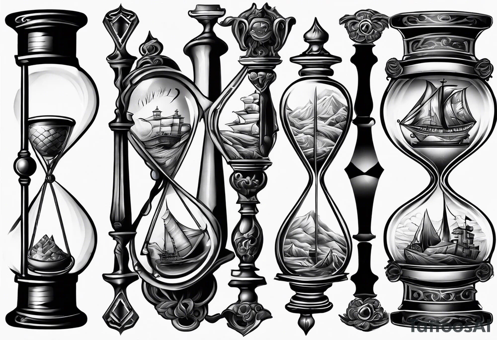 Hourglass tattoo idea