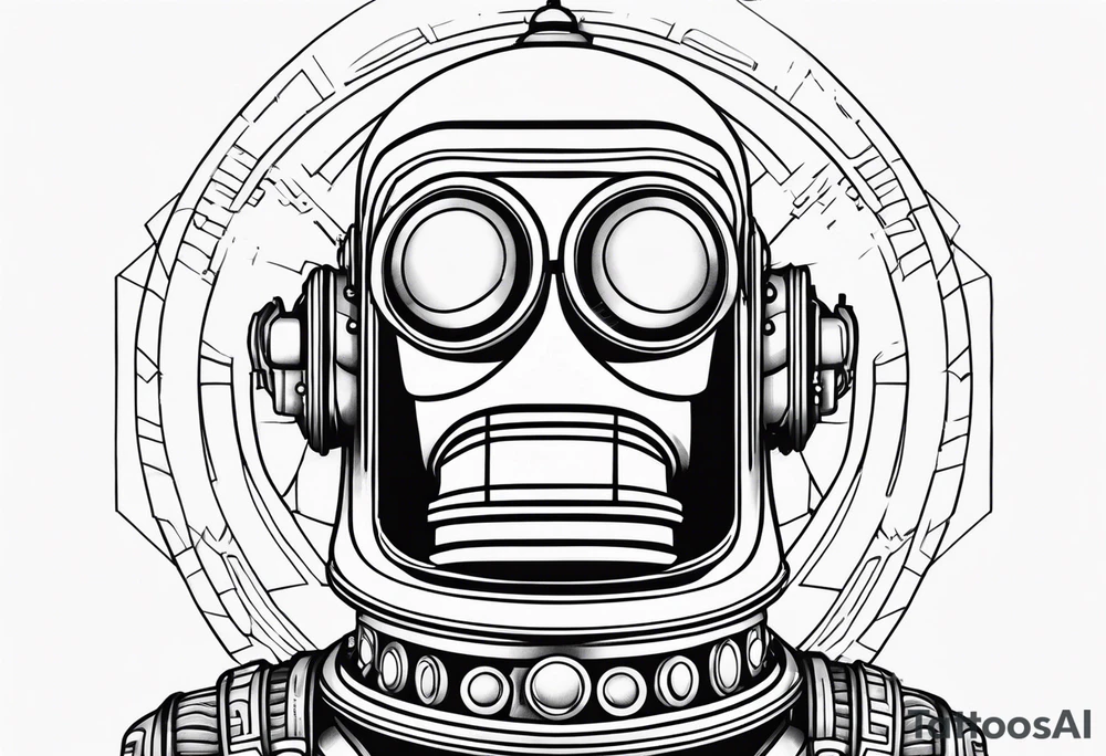 Futurama Bender Head tattoo idea