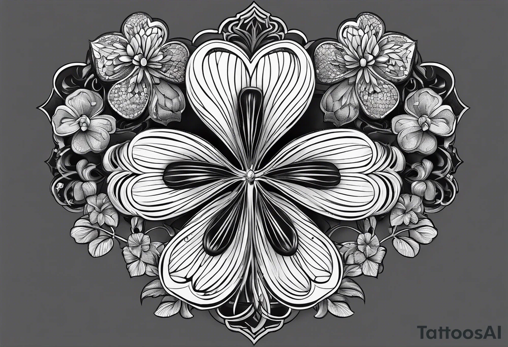 A clover tattoo idea