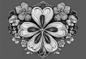A clover tattoo idea