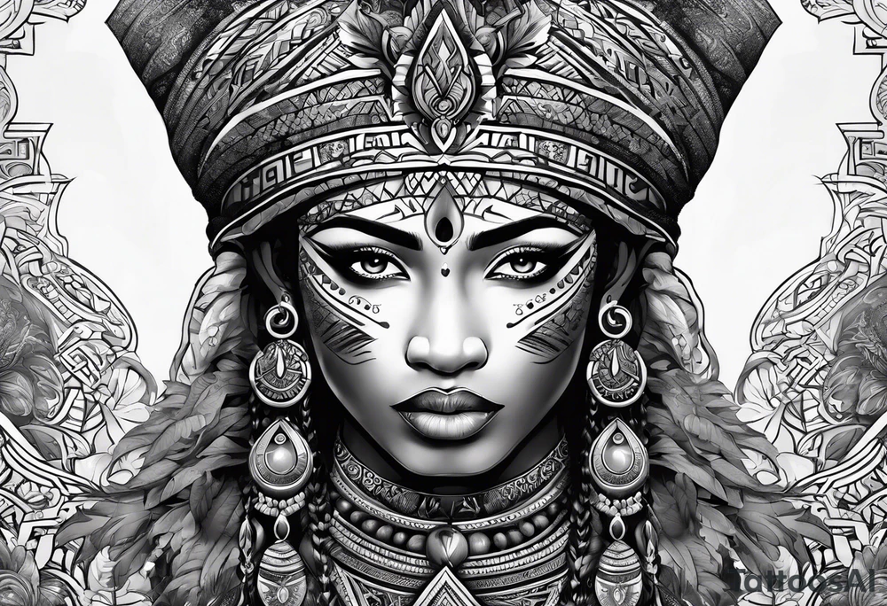 my son's name creatively illustrated. Tekle Amar'e Njaya tattoo idea