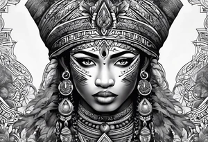 my son's name creatively illustrated. Tekle Amar'e Njaya tattoo idea