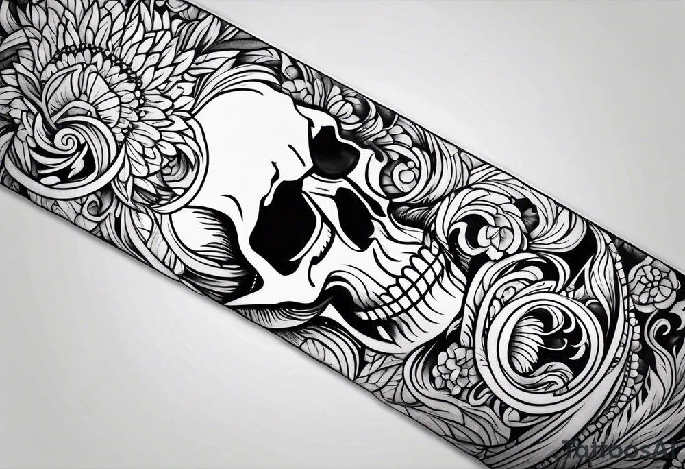 wood tattoo idea