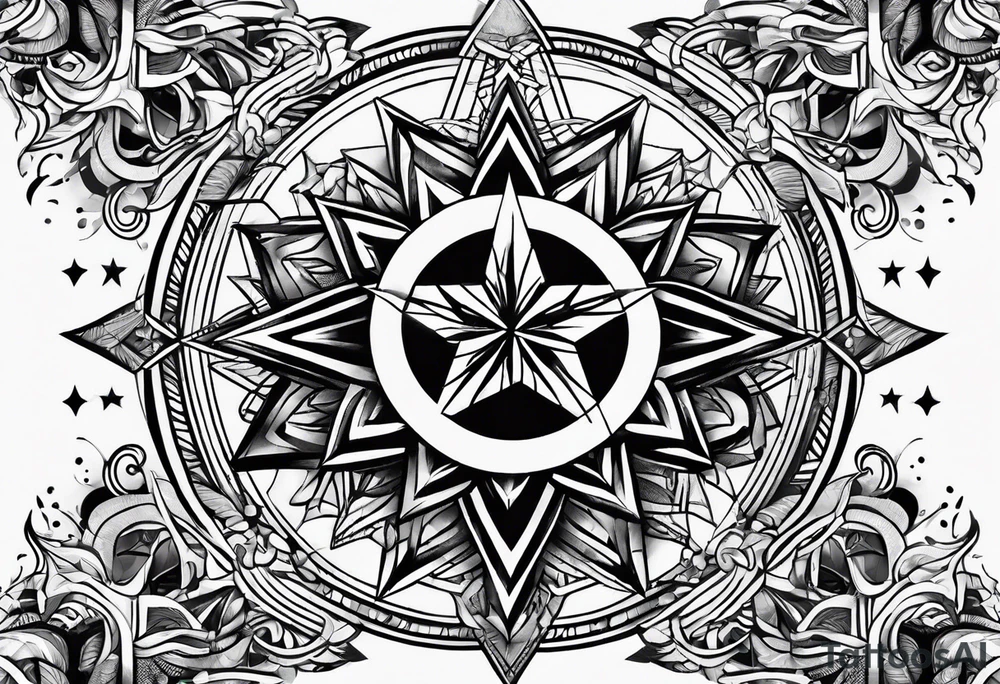 Guiding star tattoo on the wrist tattoo idea