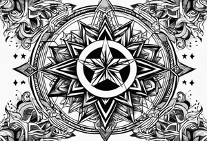 Guiding star tattoo on the wrist tattoo idea