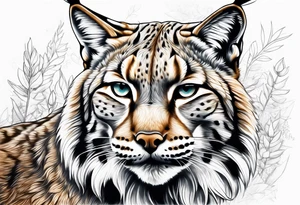 Lynx stalking tattoo idea