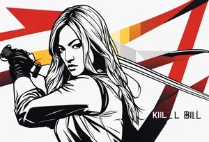 kill bill minimalist tattoo idea