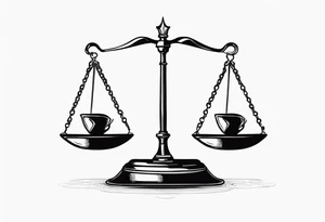 Tipping the scales tattoo idea