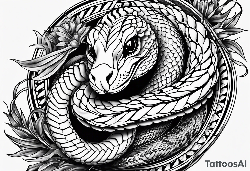Snakes and doves simple arm tattoo tattoo idea