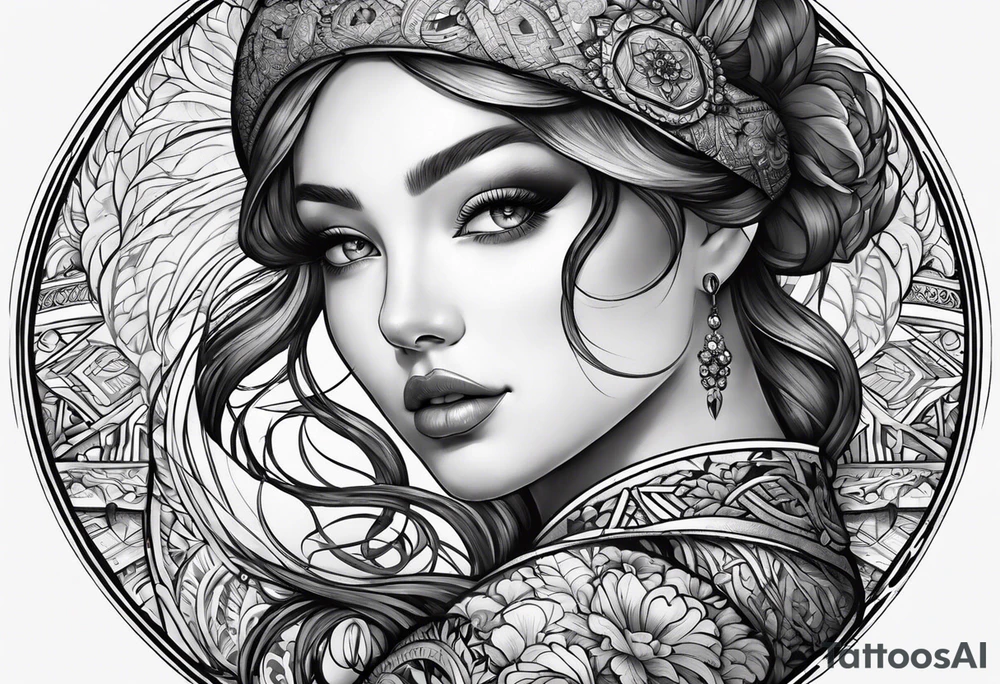 round tattoo tattoo idea