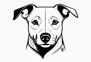 jack Russell growl tattoo idea