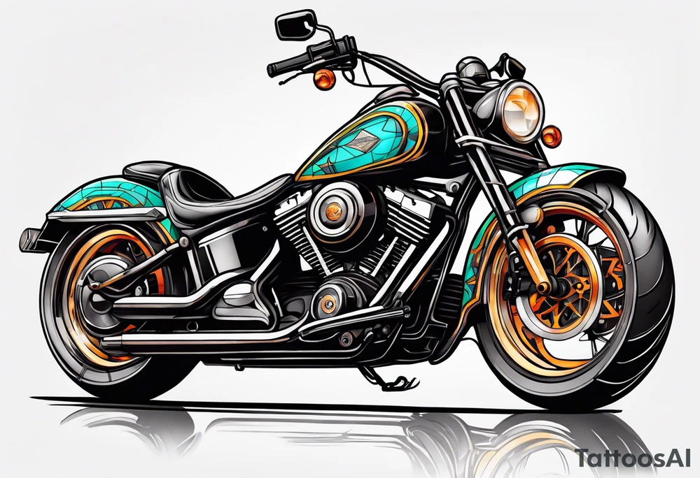 Motorcycle tattoo idea
