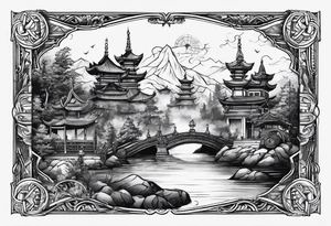 world travel tattoo idea