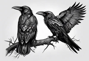 hugin and munin tattoo idea