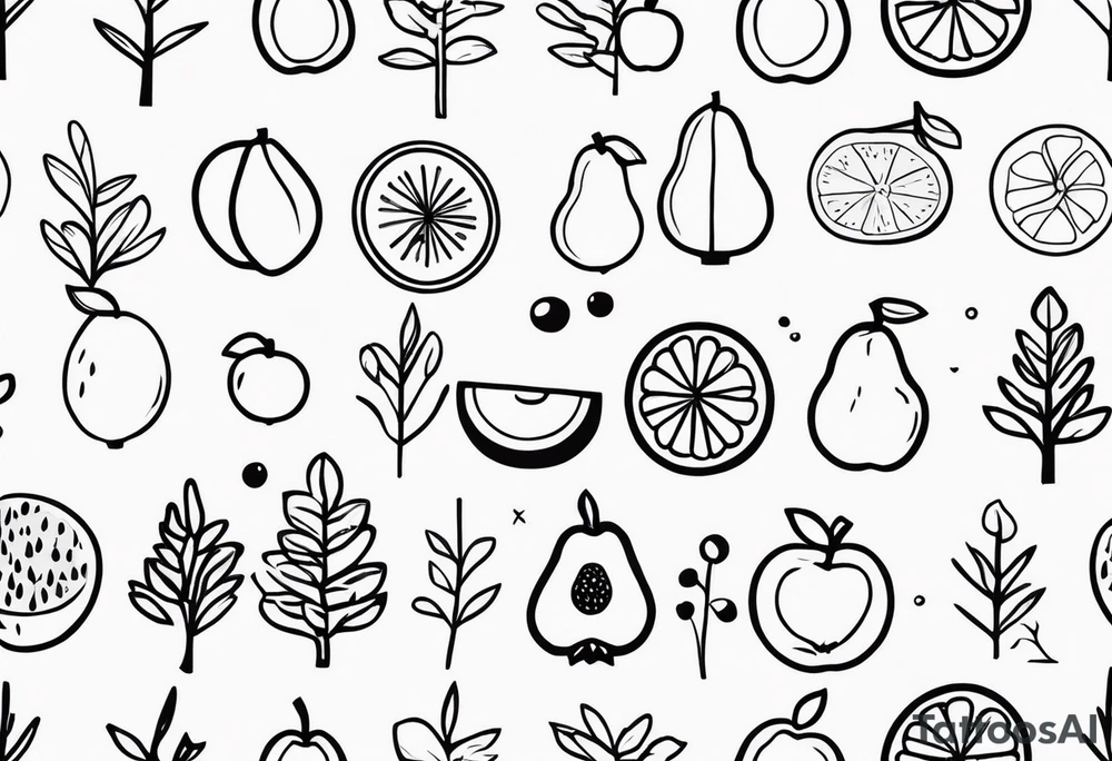 trees with FRUIT tattoo idea