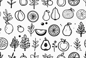 trees with FRUIT tattoo idea