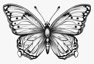 butterfly small tattoo idea