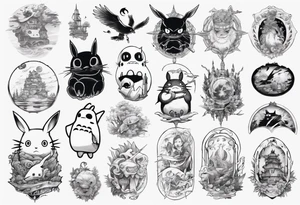 Studio ghibli tattoo idea