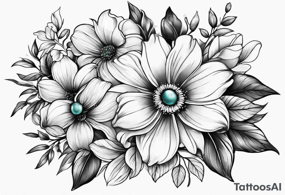 Flowers tattoo idea