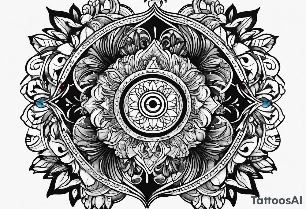 round tattoo tattoo idea