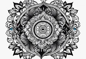 round tattoo tattoo idea