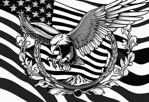 Michelangelo divine breath of life, U.S. flag, U.S. Air Force tattoo idea