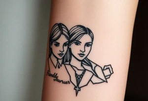 Game programming including my 2 daughters and my friend who passed away tattoo idea