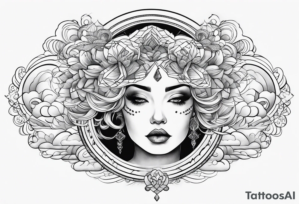 Head in the clouds tattoo idea