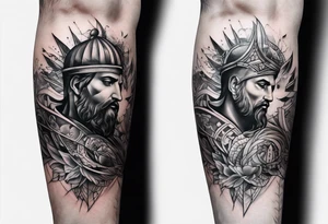the name saint forearm tattoo tattoo idea