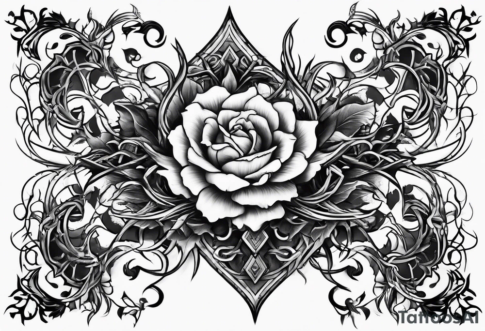 thorns cursed mark tattoo idea