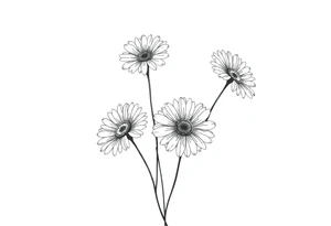 Daisies tattoo idea