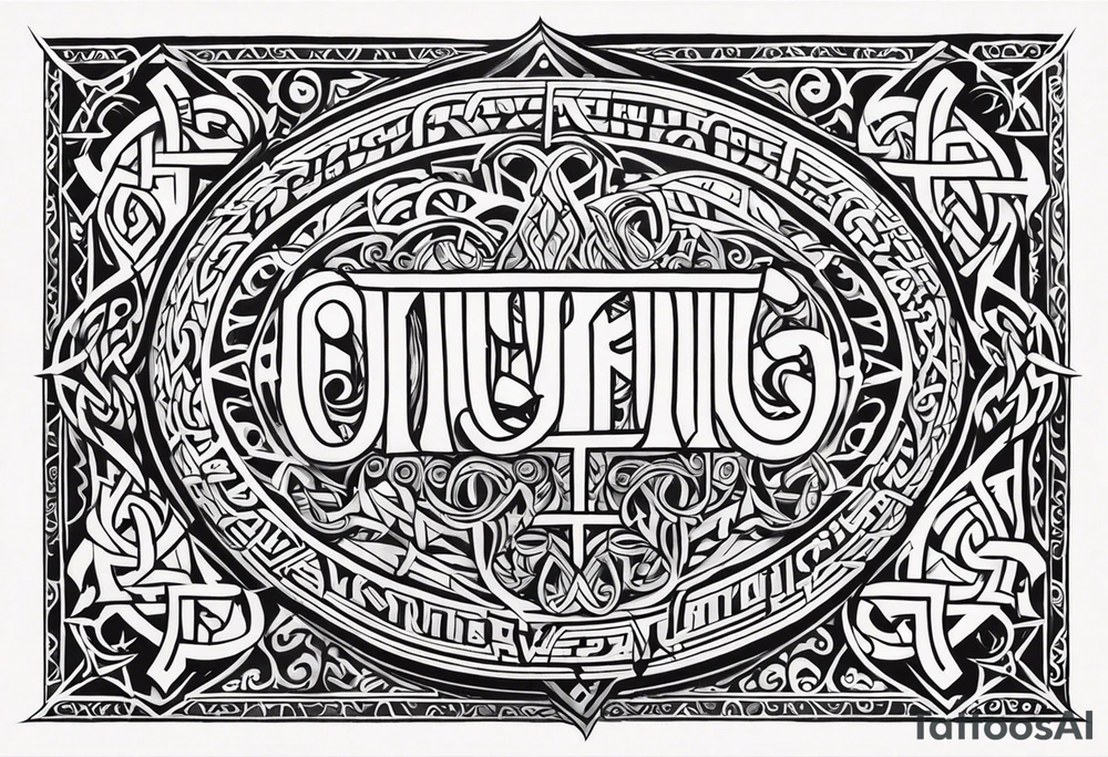Viking prayer tattoo idea