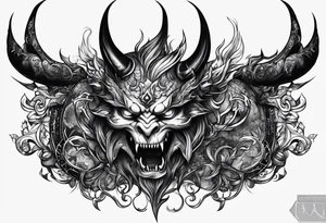 Demon tattoo idea
