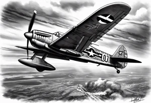 Red Tails African American Air Force sleeve tattoo idea