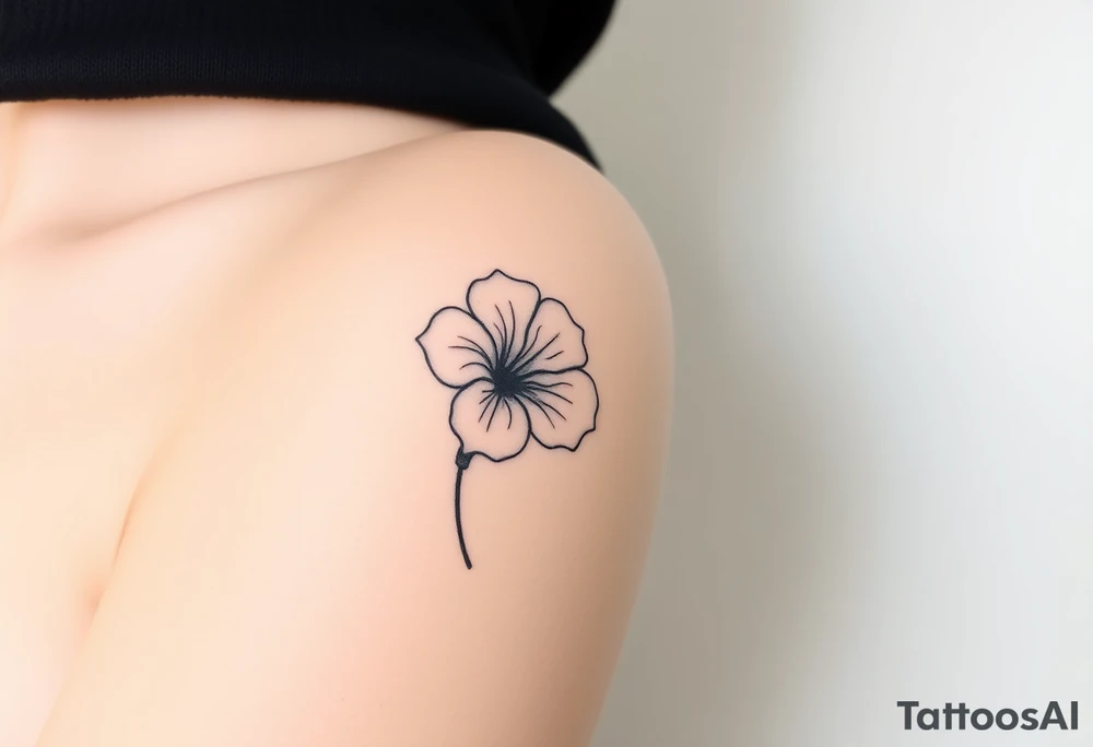 Morning glory tattoo idea