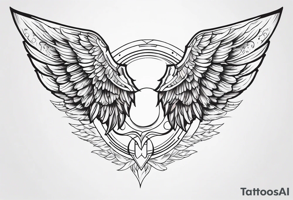 Valkyrie wings tattoo idea