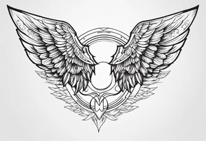 Valkyrie wings tattoo idea