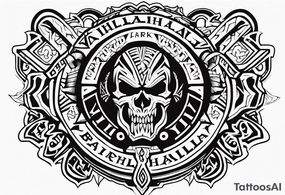 Valhalla berserker tattoo idea