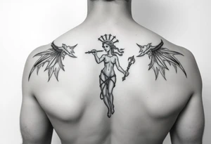 Themis de cuerpo entero tattoo idea