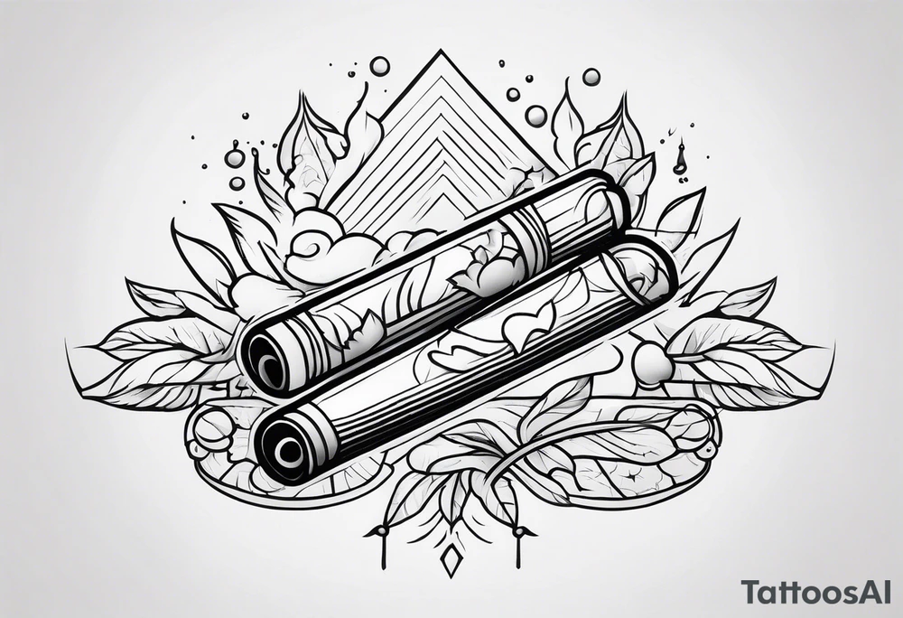 cigarette tattoo idea