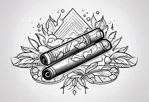 cigarette tattoo idea