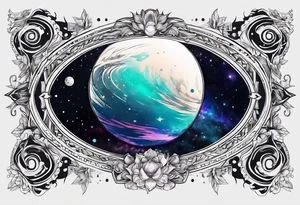 Void in space tattoo idea