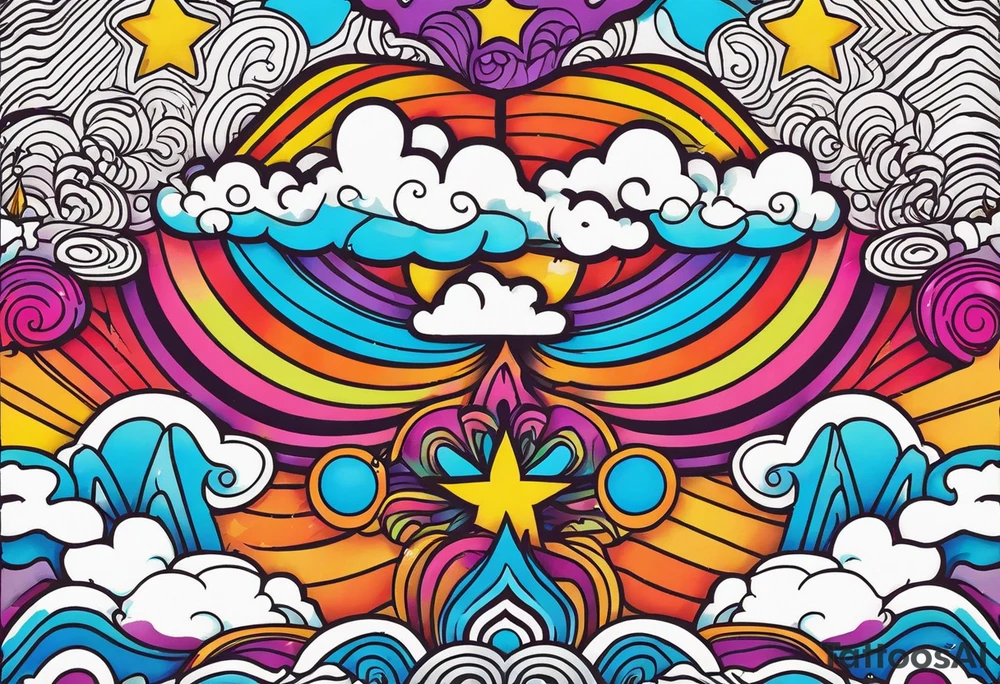 psychedelic inspired tattoo tattoo idea