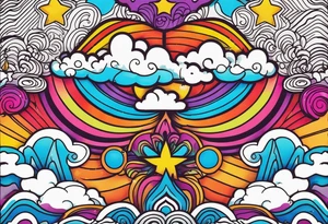 psychedelic inspired tattoo tattoo idea