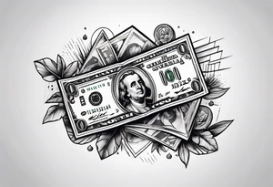 Tattoo about cash tattoo idea