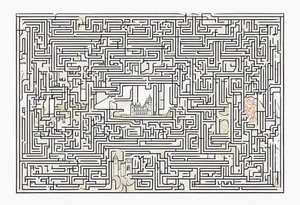 Labyrinth Maze with castle tattoo idea